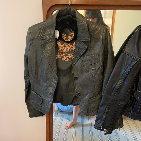 Vintage 90s leather jacket - Picture 3 of 3